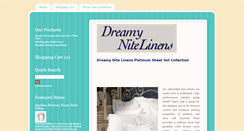 Desktop Screenshot of dreamynitelinens.com