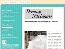 Tablet Screenshot of dreamynitelinens.com